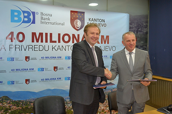 BBI Banka I Kanton Sarajevo: 40 Miliona KM Za Privredu Kantona Sarajevo