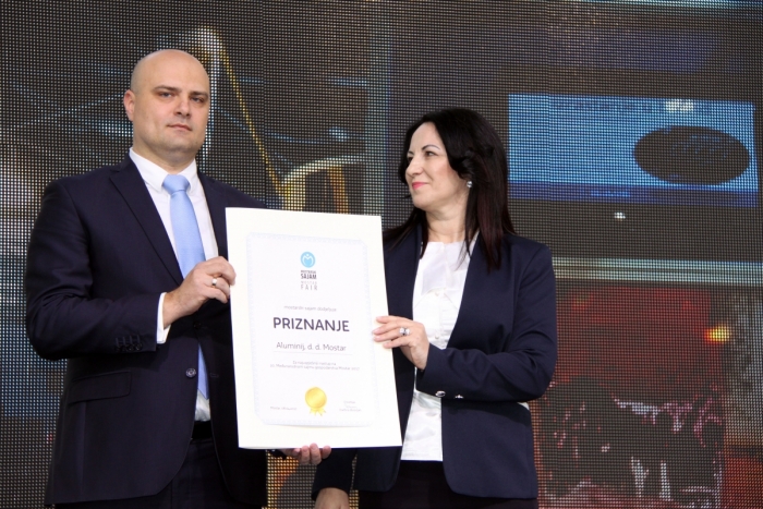 Aluminij Dobio Priznanje Za Najbolji Nastup Na Sajmu Gospodarstva Mostar 2017.