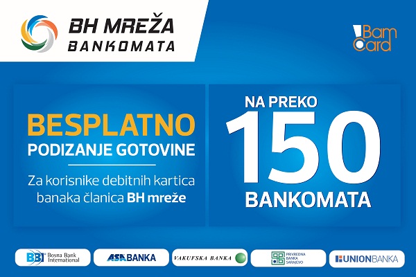 Besplatno Podizanje Gotovine Na Više Od 150 Bankomata U BiH