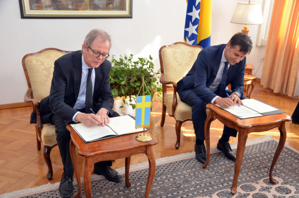 Potpisan Posebni Sporazum Između Vlade FBiH I Kraljevine Švedske