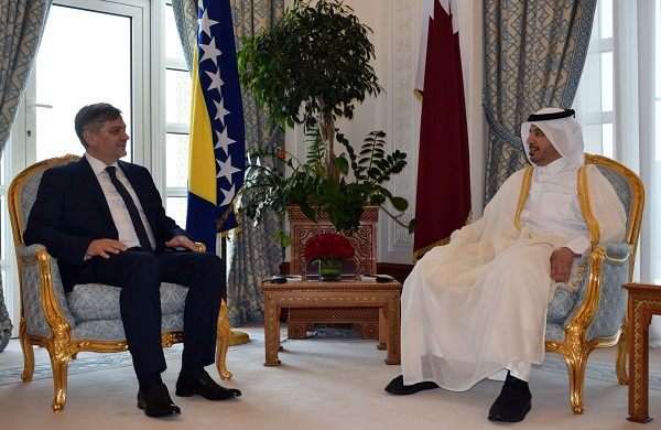Predsjedavajući Zvizdić U Dohi Razgovarao Sa Katarskim Premijerom Al Thanijem