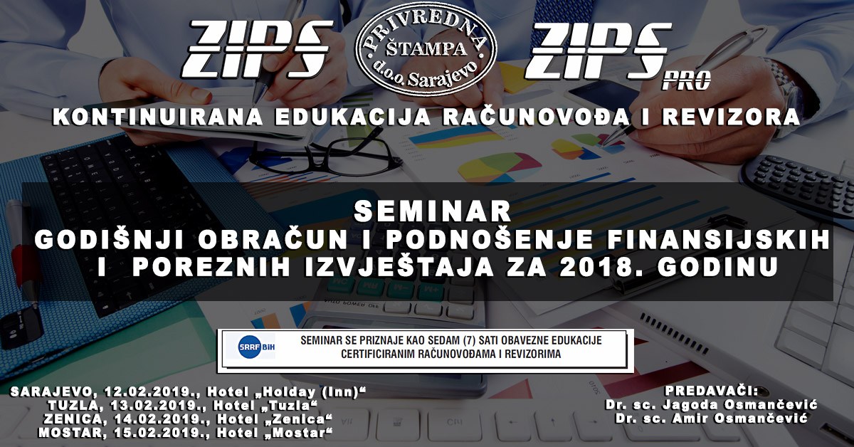Novi Ciklus ZIPSpro Seminara Počinje 12. Februara U Sarajevu