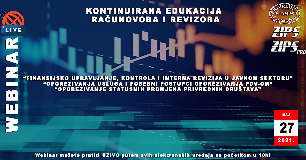 WEBINAR: „FINANSIJSKO UPRAVLJANJE, KONTROLA I INTERNA REVIZIJA U JAVNOM ...